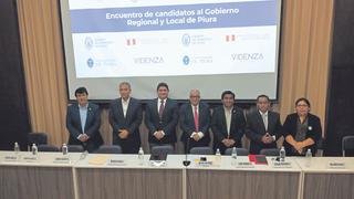 Solo cinco candidatos al Gobierno Regional de Piura exponen sus propuestas