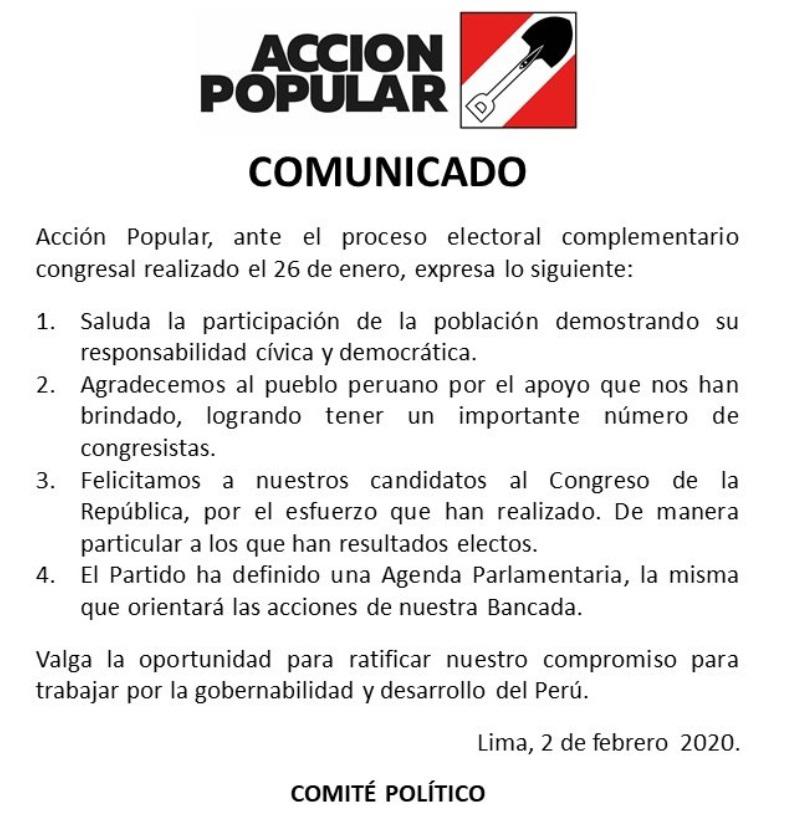 Comunicado AP