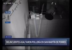 San Martín de Porres: Delincuentes asaltaron pollería esta madrugada