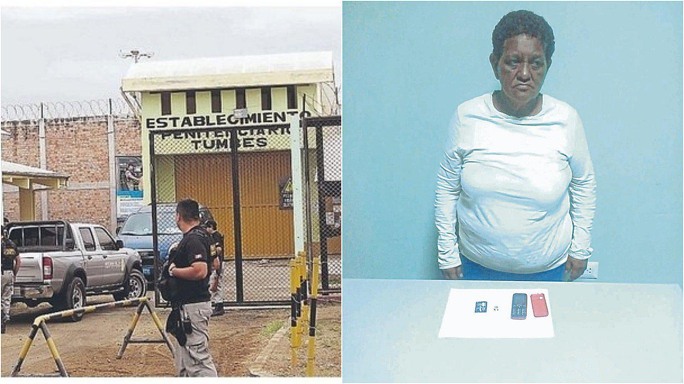 Mujer intenta ingresar celular a penal de Puerto Pizarro 