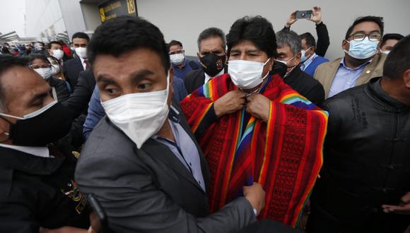 Evo Morales se encuentra en el Perú para participar en la asunción de mando del presidente Pedro Castillo (Foto: Jorge Cerdán/El Comercio)