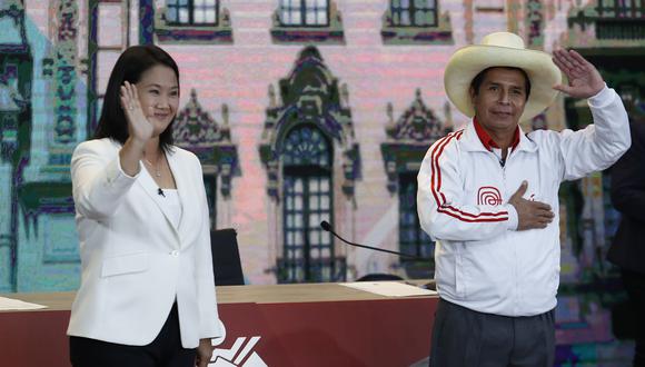 Keiko Fujimori y Pedro Castillo fueron los candidatos presidenciales en la segunda vuelta del 6 de junio. (Fotos Hugo Pérez / GEC)