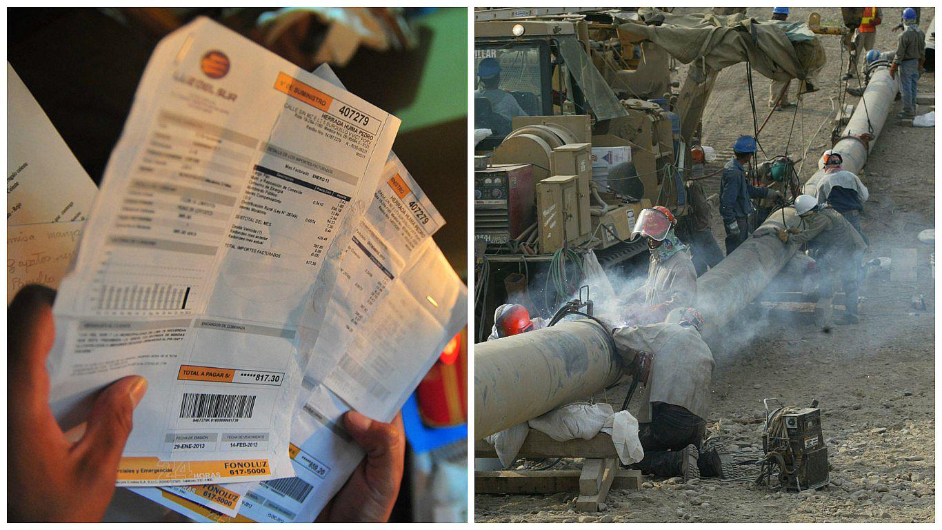 Suspenden cobro en recibo de luz por construcción del Gasoducto Sur  