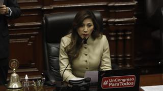 Lady Camones fue censurada como presidente del Congreso tras difusión de audios con César Acuña