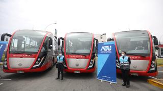 ATU presentó nueva flota de buses del servicio 201 del Corredor Rojo