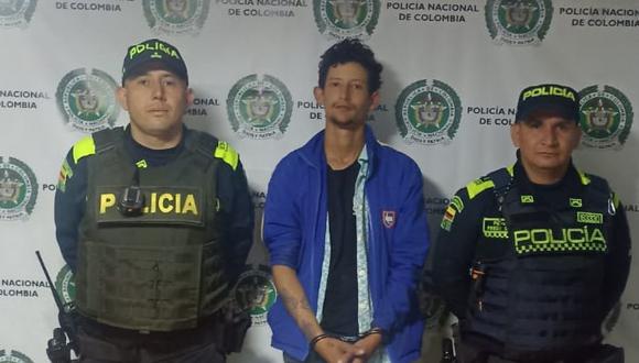 Sergio Tarache se encuentra detenido en Colombia. (FOTO: POLICÍA NACIONAL DE COLOMBIA)