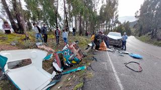 Ayacucho: Mototaxi quedó destrozado tras chocar con camioneta en la Vía Libertadores