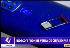 Prohíben venta de chips para celulares en la vía pública