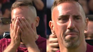 Ribery dice adiós al fútbol: el llanto del francés en homenaje de Salernitana (VIDEO)