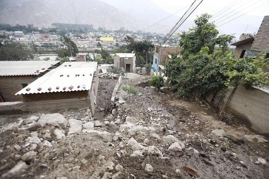 Senamhi teme nuevos deslizamientos en Chosica y Chaclacayo