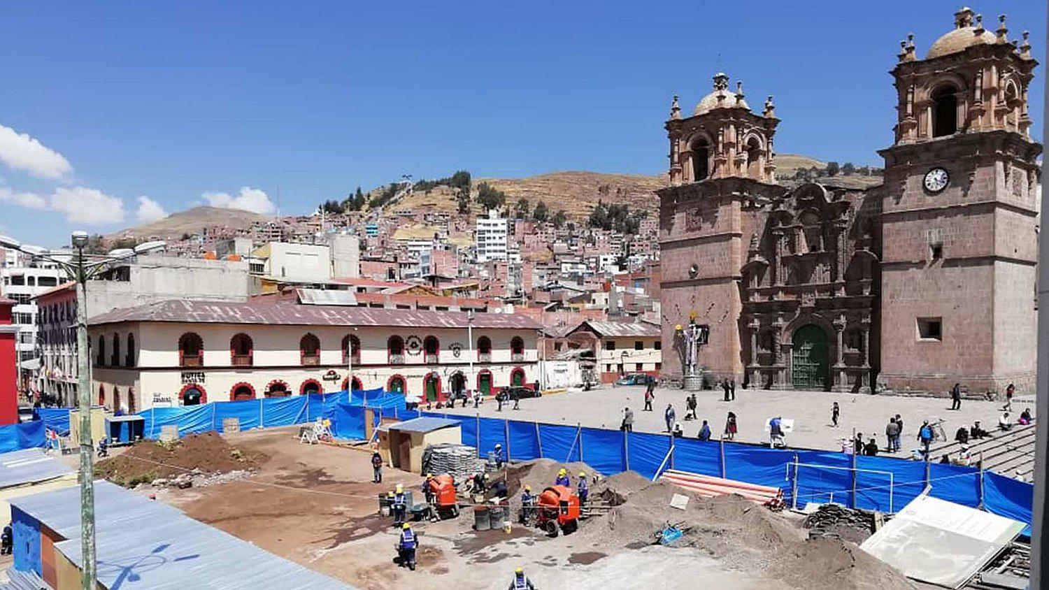 ​Retraso en proyecto de la Plaza de Armas de Puno