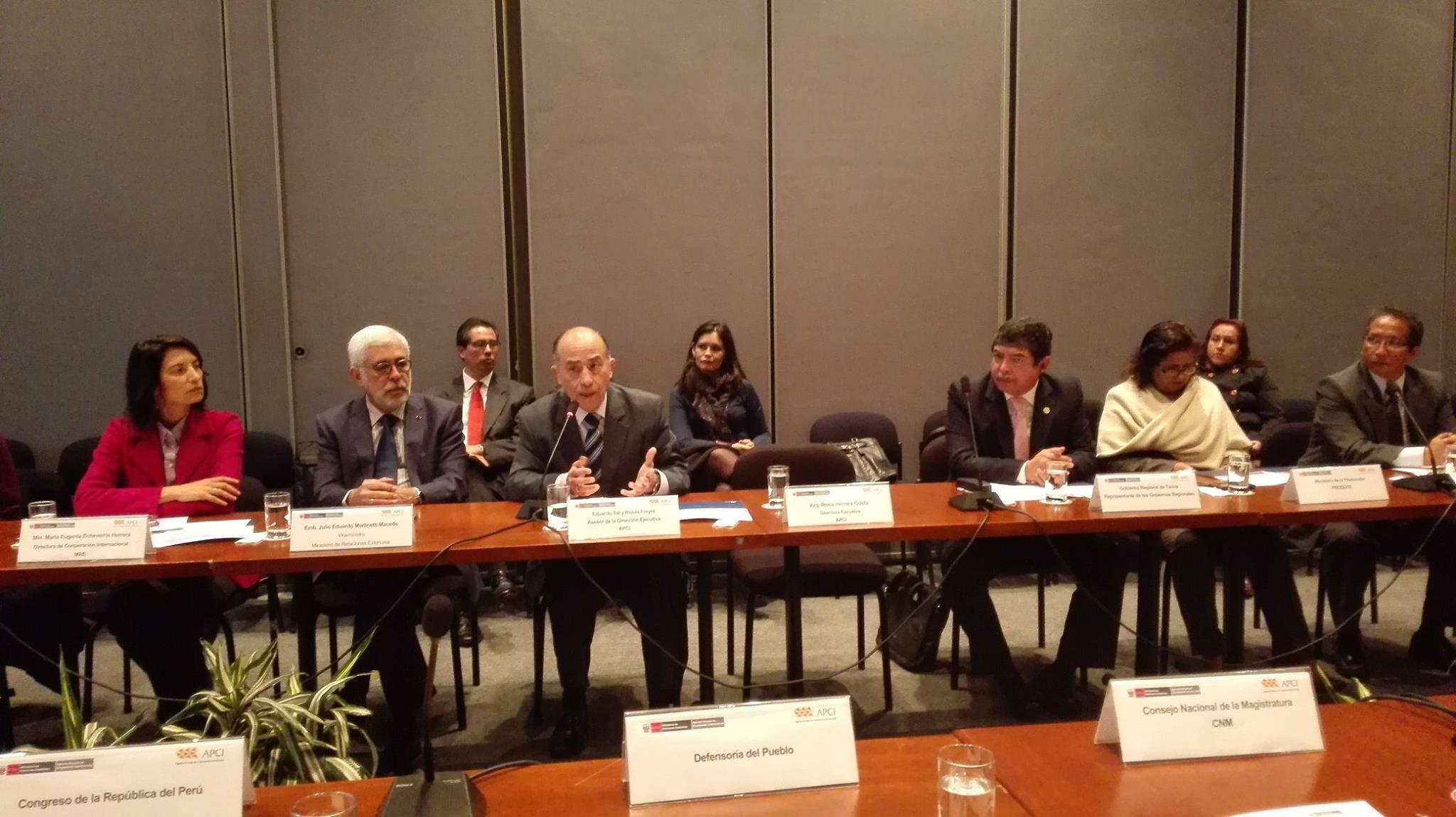 GRT: gobernador regional participó en sesión de la APCI en Lima