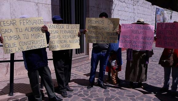 Puno: inescrupulosos pretenden lotizar una avenida en distrito de San Miguel