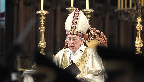 Cardenal Cipriani presidirá misa por última salida del Señor de los Milagros