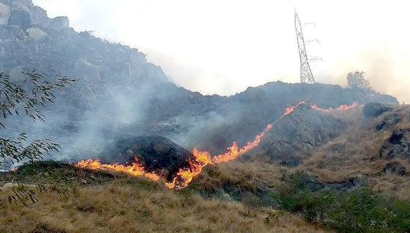 Incendio forestal afecta parte del Santuario Histórico de Machu Picchu