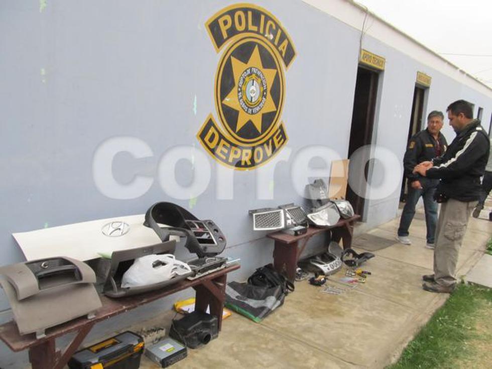 Caen dos ladrones con US$ 8 mil en autopartes robadas