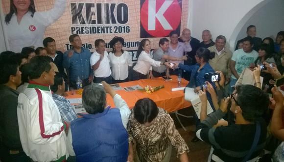 Fuerza Popular confirmo a Joaquin Dipaz, Ruth Jaulis y Gabino Rosas como sus candidato al congreso