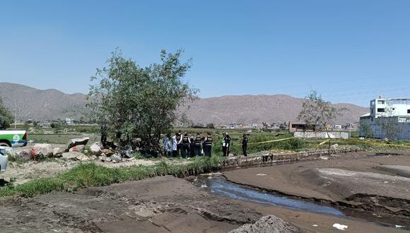 Restos del cuerpo de una mujer fueron hallados en terrenos de cultivo de Arequipa. (Foto: Pedro Torres)