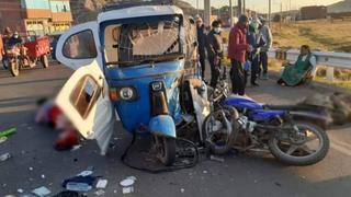 Tres militares resultaron heridos tras violento choque contra mototaxi en Puno