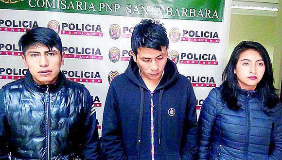 Policías detienen a tres personas por robar celular en Juliaca