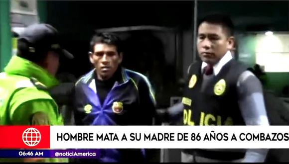 Hombre mata a combazos a su madre de 86 años en Huancayo (VIDEO)