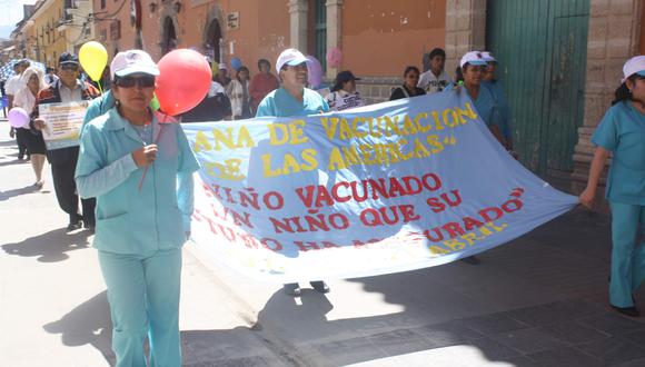 Diresa sólo alcanzó vacunar al 68% de niños en la región Ayacucho