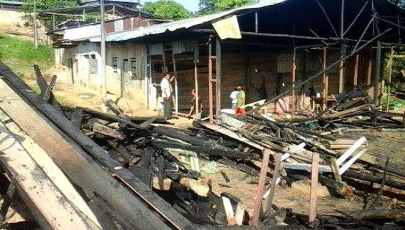 ​Iquitos: Explosión de gas consumió siete casas de asentamiento humano (VIDEO)