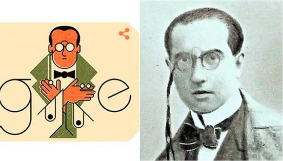 Google dedica 'doodle' al natalicio del escritor peruano Abraham Valdelomar