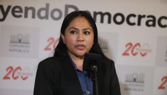 La congresista Heidy Juárez renunció este lunes a la bancada de APP. Foto: GEC