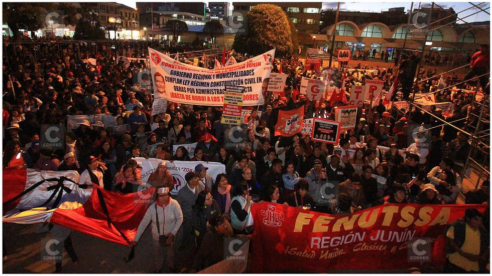 Huancayo marcha contra la corrupción (VIDEO)