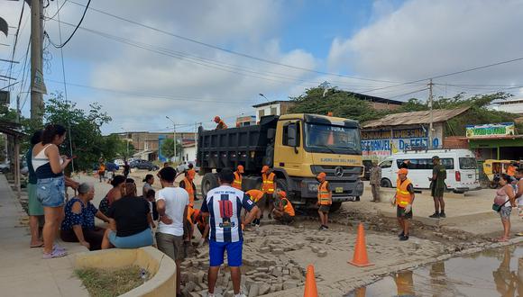 El funcionario edil, Ricardo Jara, señaló que la municipalidad de Tumbes solo hará el retiro del material existente en la vía y el gobierno regional se encargará de la pavimentación