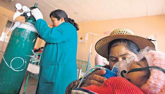 ​Murieron 9 niños y otros 24 mil sufrieron infecciones respiratorias en Puno
