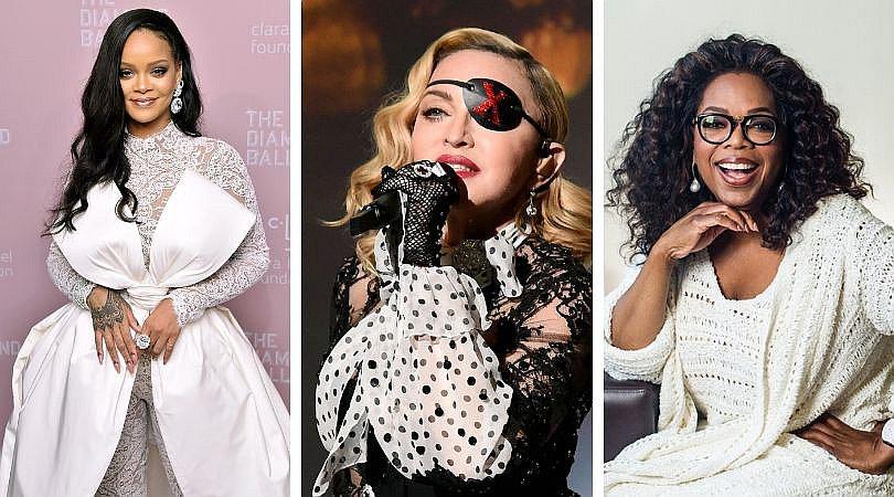 Rihanna, Madonna y Oprah entre las mujeres más ricas que construyeron su propia fortuna