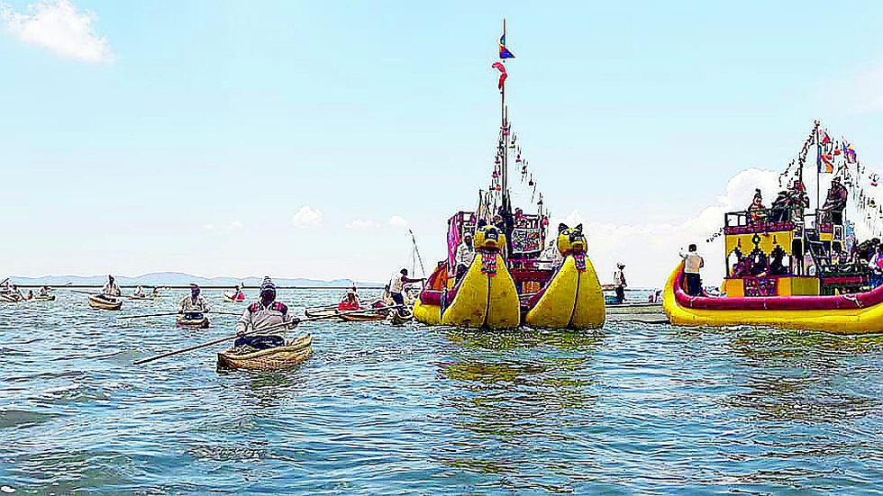 Puno escenifica salida de Manco Cápac y Mama Ocllo del Titicaca (FOTOS)
