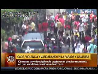 Cámaras de seguridad grabaron el saqueo de Gamarra