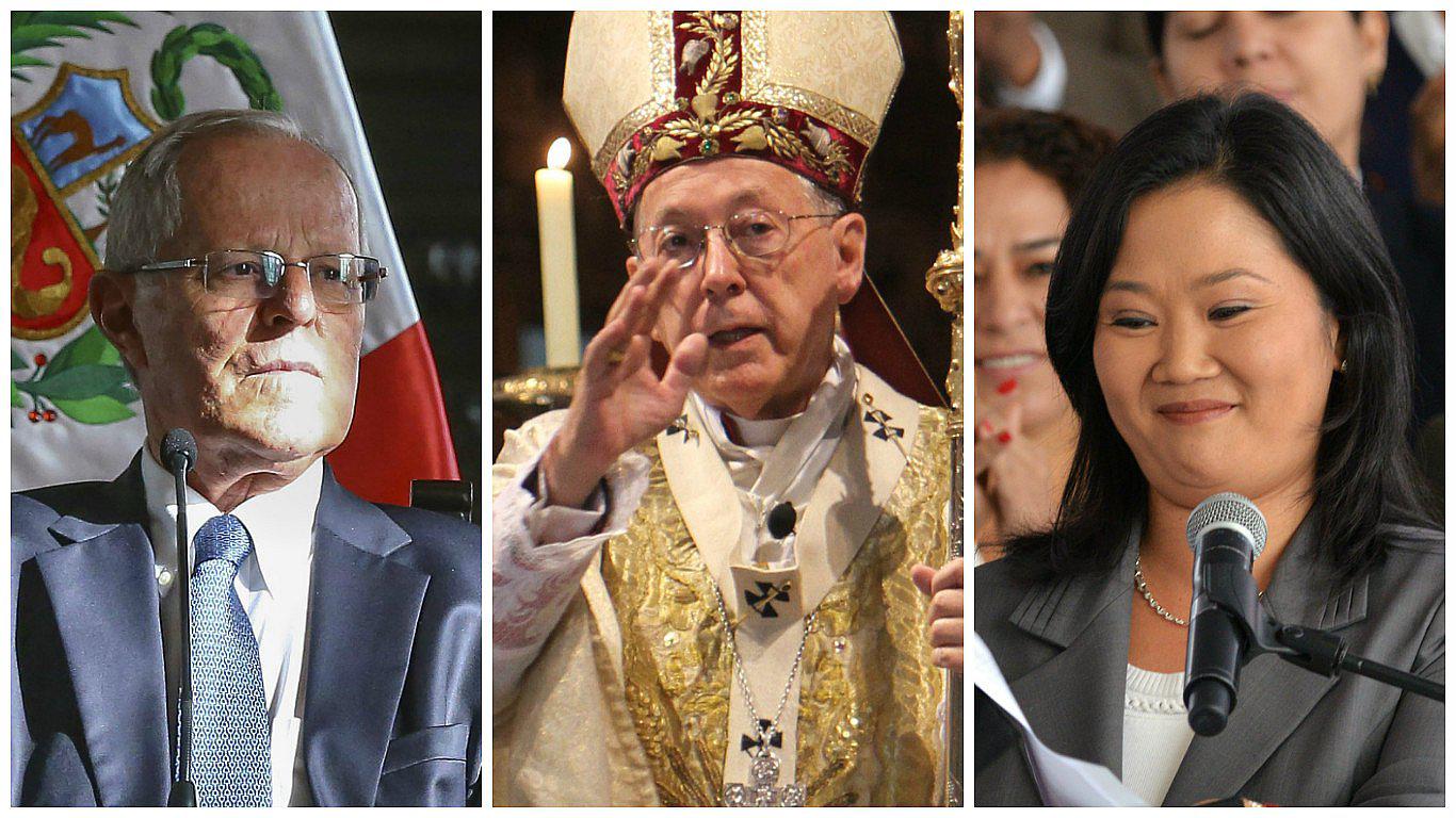 PPK y Keiko Fujimori aceptan reunión de diálogo, confirma cardenal Cipriani (VIDEO)