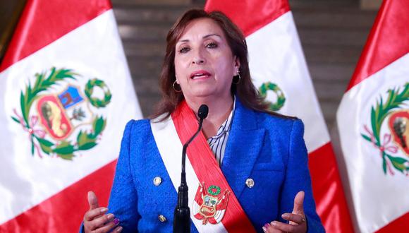 Dina Boluarte asumió como jefa de Estado tras la vacancia a Pedro Castillo. Foto: Presidencia