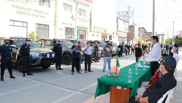 Municipio de Chulucanas adquiere cuatro camionetas para reforzar la seguridad ciudadana