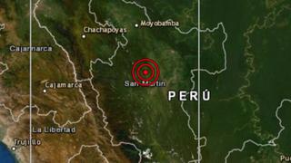 Sismo de magnitud 5,1 remeció esta tarde la ciudad de Tarapoto, en San Martín