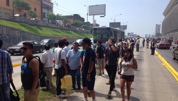 Fuga de gas en bus del Metropolitano alarma a pasajeros