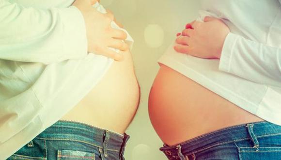 Papás también suben de peso durante el embarazo de su pareja, según estudios