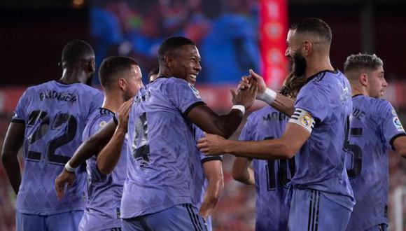 Los goles de Real Madrid ante Almería fueron de Lucas Vásquez y David Alaba. (Foto: AFP)