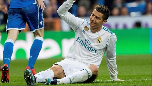 Cristiano Ronaldo pidió un celular para ver su rostro tras corte en la ceja (VIDEO)