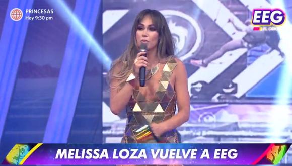 Melissa Loza regresó a 'Esto es Guerra'. | Foto: América Televisión.