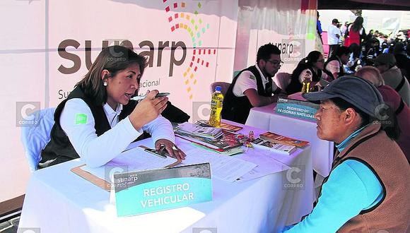 Se incrementó en 14% inscripción de bienes en Arequipa