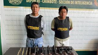Chimbote: Capturan a dos sujetos con seis armas robadas a empresa de seguridad