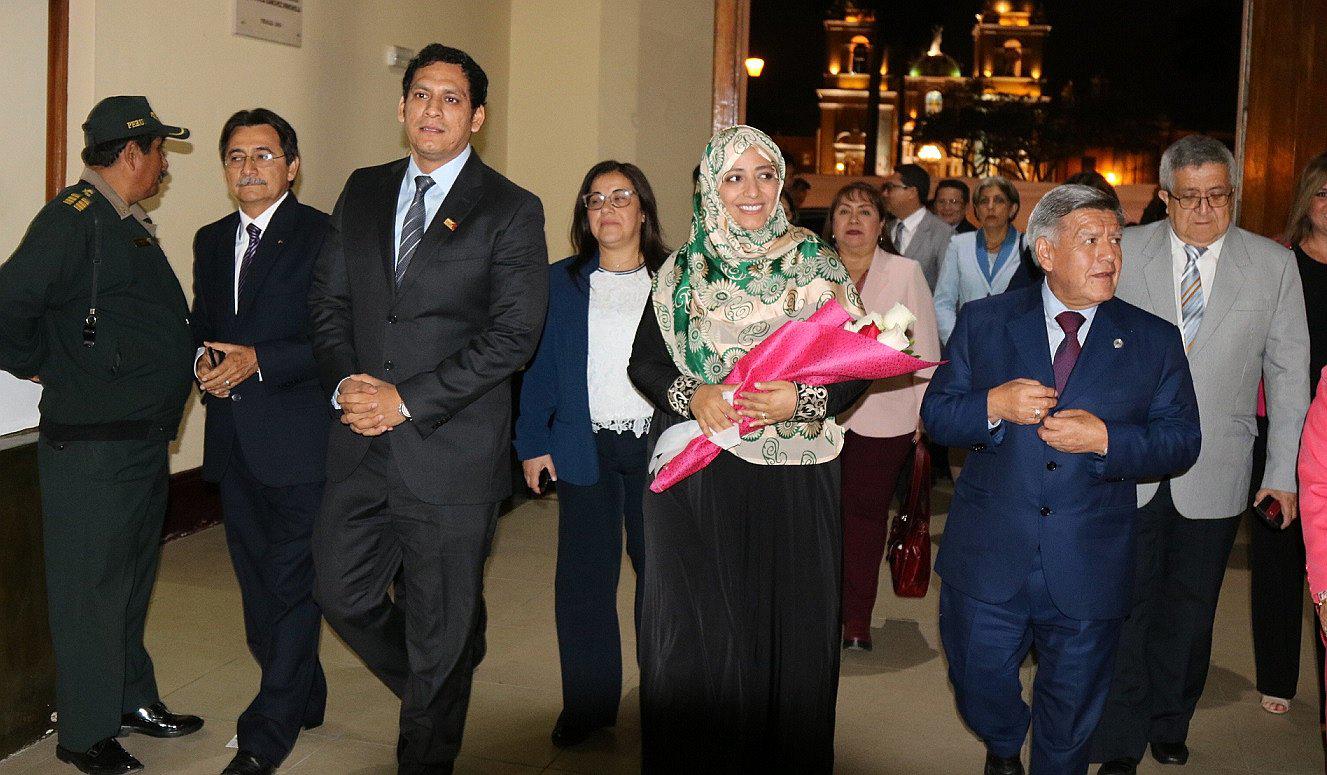 Tawakkol Karman fue declarada huésped ilustre y recibió Medalla de La Libertad