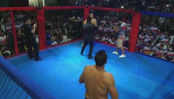 El alcalde Prefeito Simão Peixoto y el concejal Erineu Da Silva de Brasil organizaron una pelea de MMA para limar asperezas. (Foto: Facebook / Prefeito Simão Peixoto)