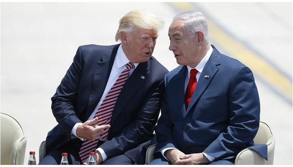 Donald Trump habla en Israel de una "rara oportunidad" para la paz en Medio Oriente