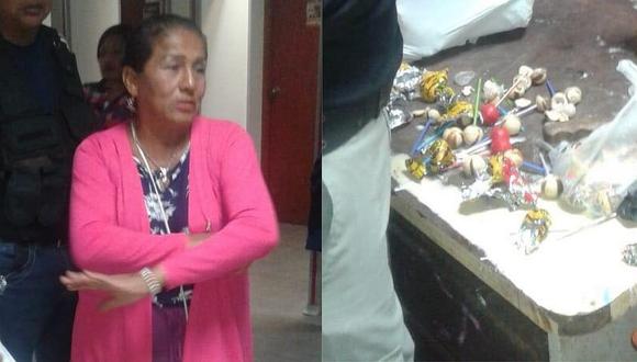 Intervienen a mujer que intentó ingresar chupetines cargados con droga al penal de Piura